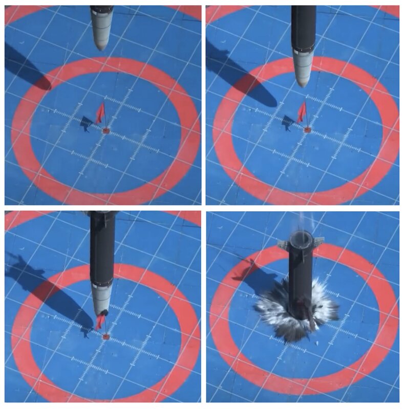韓国国防部発表動画より新型の地上発射型短距離弾道ミサイル（貫通型の玄武4？）