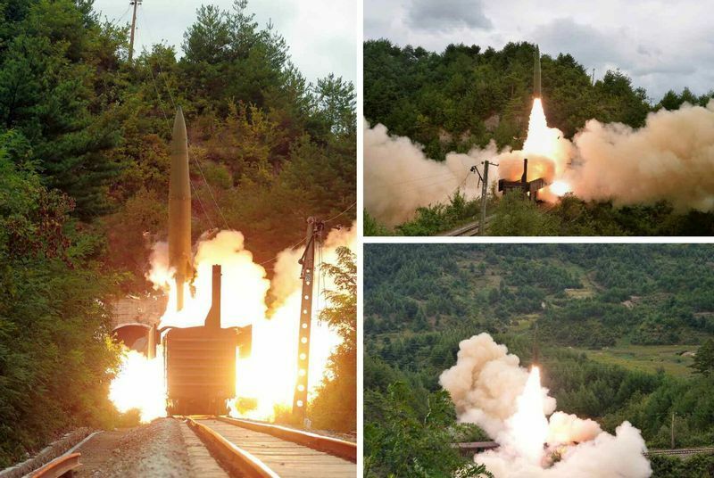 9月16日付け北朝鮮・労働新聞より鉄道発射式弾道ミサイル