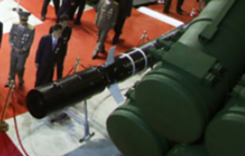 北朝鮮KCNA発表より新型巡航ミサイル（拡大写真）