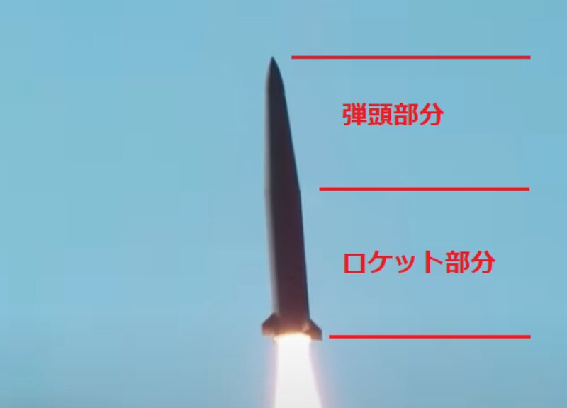 韓国国防部公式発表映像より「高威力玄武弾道ミサイル（고위력 현무 탄도미사일）」