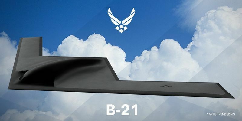 アメリカ空軍よりB-21爆撃機（イメージ絵）