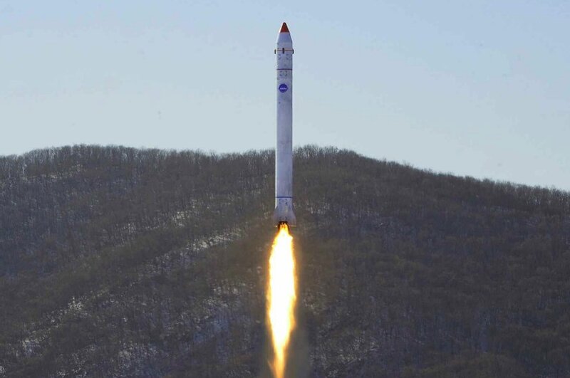 北朝鮮・労働新聞の発表より衛星機材試験用の打ち上げロケット。2022年12月18日実施