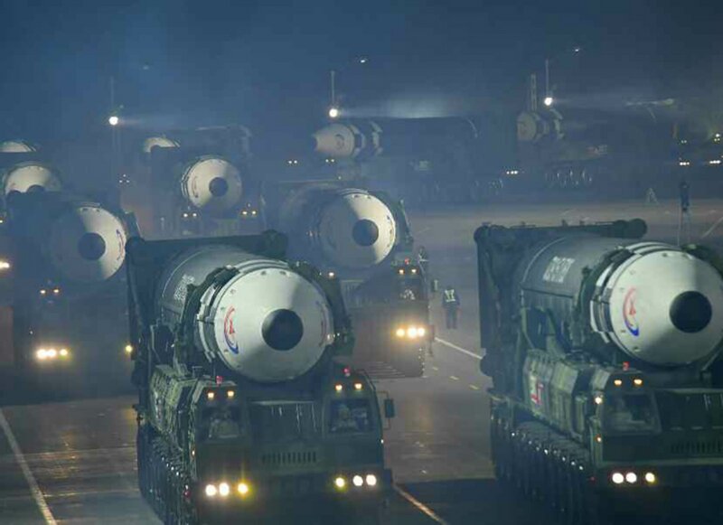 北朝鮮KCNAより2023年2月8日のパレードに登場した液体燃料式ICBM「火星17」