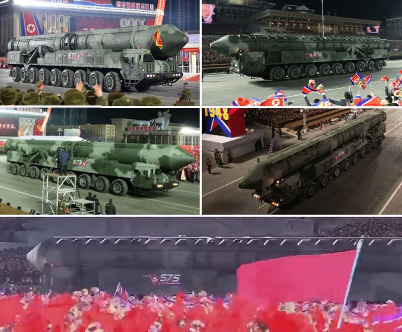 北朝鮮KCNAより新型固体燃料ICBM、車体番号571、572、573、574、575
