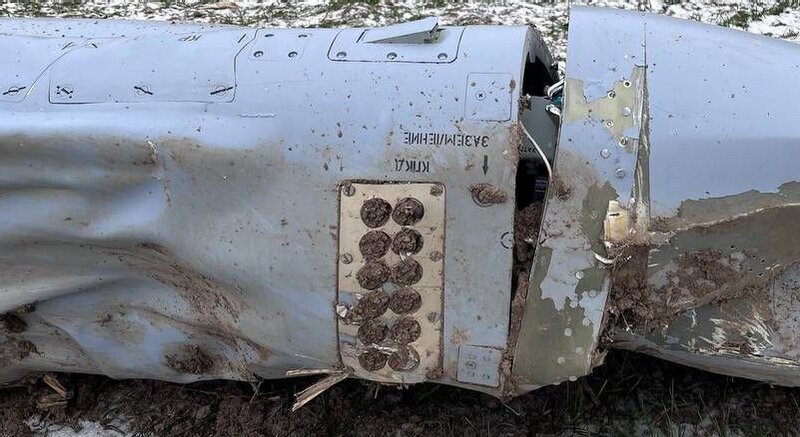 ウクライナ空軍司令部Facebookより撃墜したロシア軍Kh-101巡航ミサイル