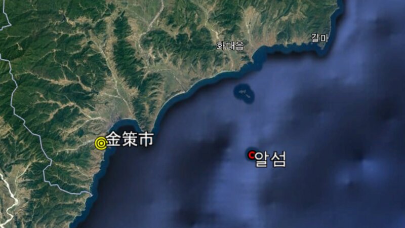 Google地図より北朝鮮東部の咸鏡北道・金策市