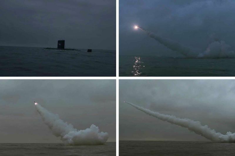 北朝鮮・労働新聞より2023年3月12日「戦略巡航ミサイルの水中発射訓練」