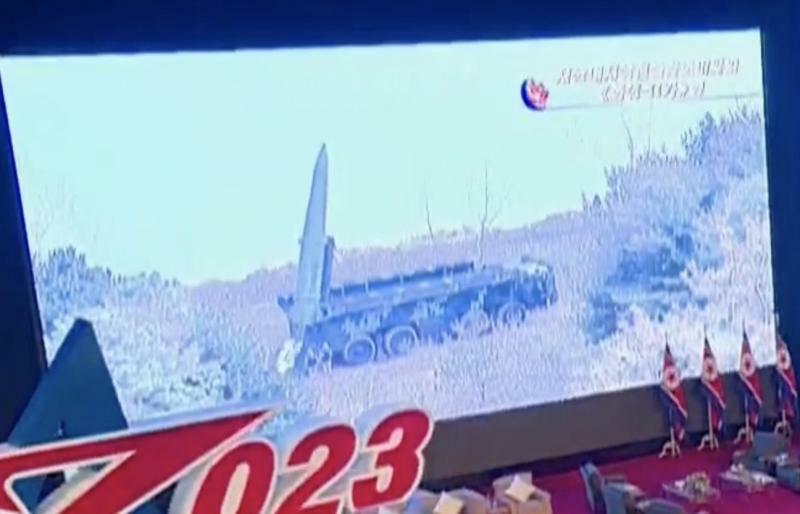 朝鮮中央TVより武装装備展示会2023で映っていたモニター画像