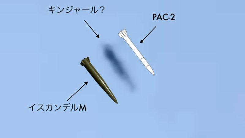 全長と直径の比較用にパトリオットPAC-2地対空ミサイルを追加。敢えて全長を揃えてある
