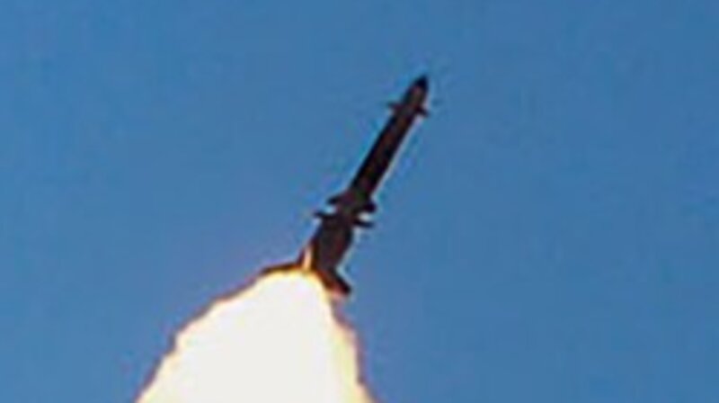 北朝鮮の朝鮮中央通信の公式発表より「新型対空ミサイルの試射」