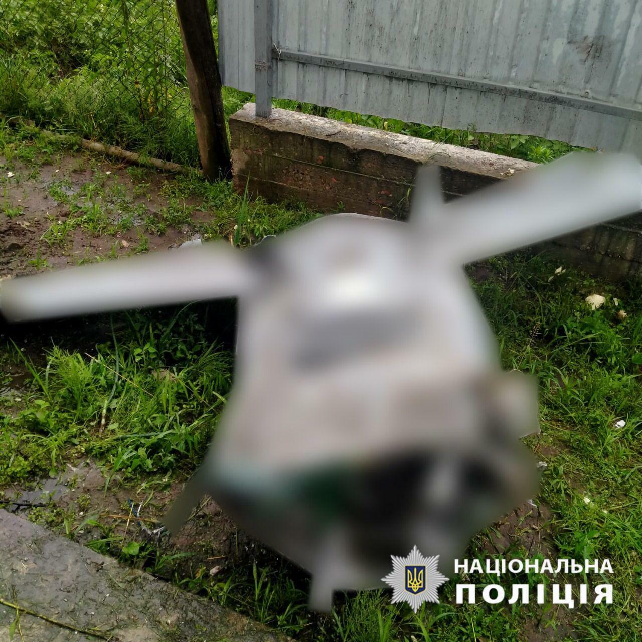 ウクライナ国家警察よりロシア軍のKh-101巡航ミサイルの胴体中央部（モザイク処理）