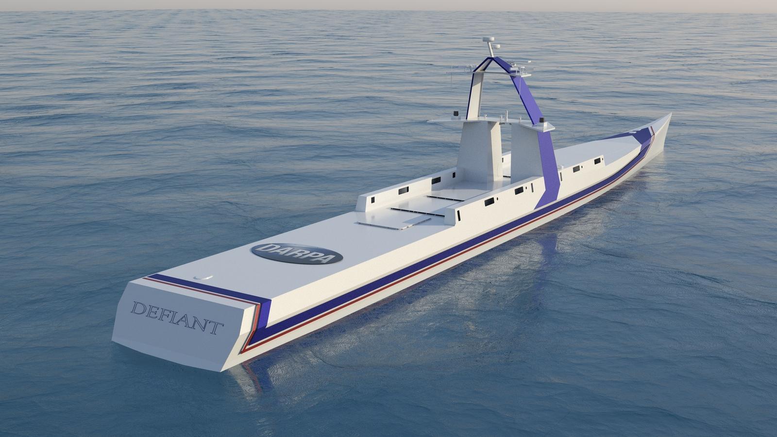 DARPAの実験無人水上艦「USX-1デファイアント」が進水（JSF
