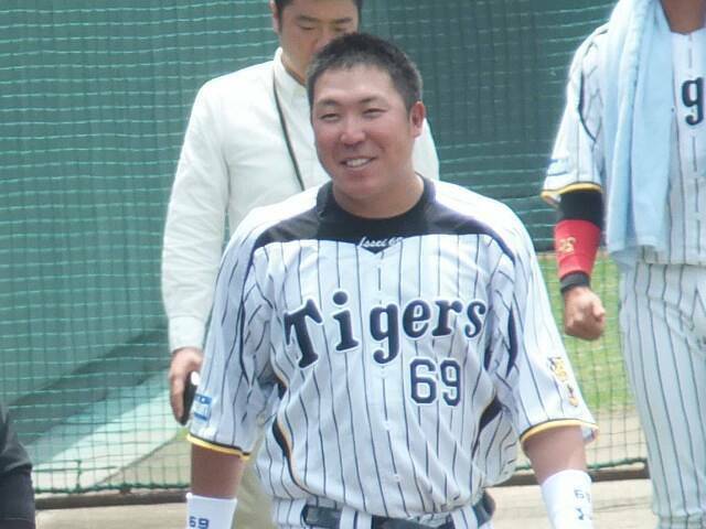 鳴尾浜では今季初アーチだった森田選手。先月の写真ですが、こんな笑顔を多く見たい！