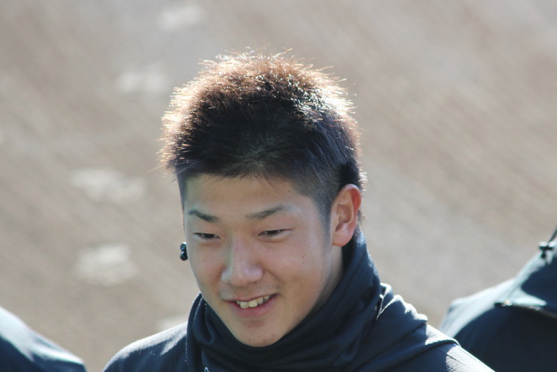 ことしは順調にキャンプの練習メニューをこなしている2年目の横田選手です。