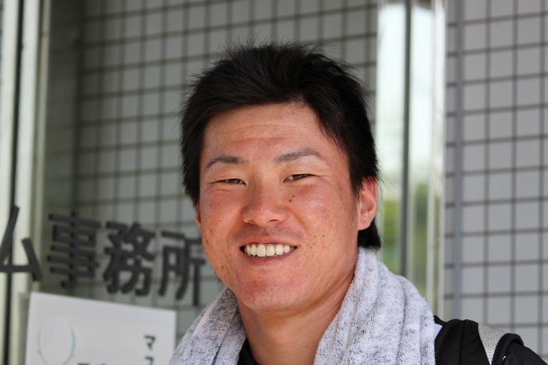 21日、練習終わりの陽川選手。久しぶりに面と向かって撮影させてもらいました。
