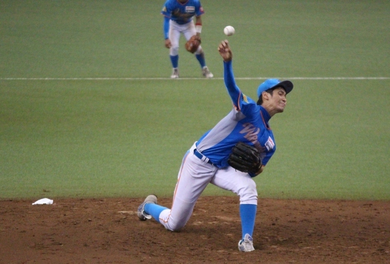 先発の桐原投手。6回3失点でしたが、エラーも絡んで自責点は1です。