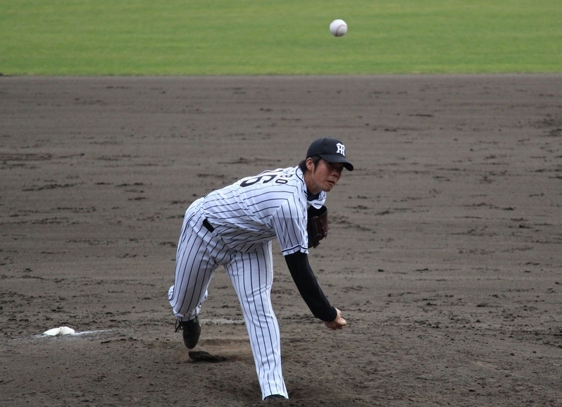 安芸キャンプ最後の練習試合(2月22日、高知戦)でも無失点だった田面投手。