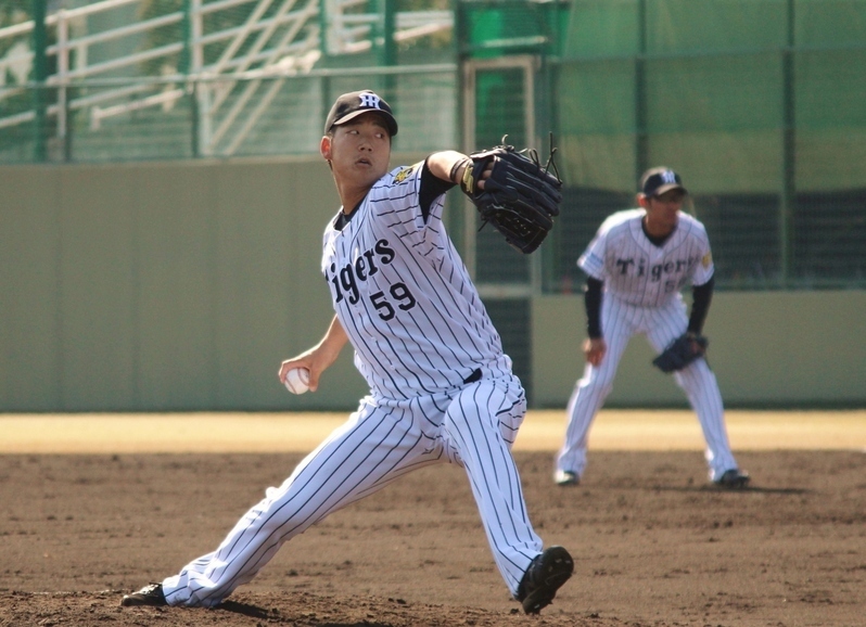 岩本投手は7回に、昨年9月21日以来の試合登板。