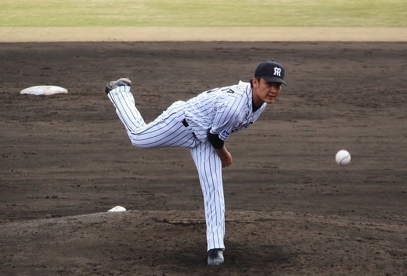 松田投手は上林選手、カニザレス選手、塚田選手のクリーンアップをピシャリ。