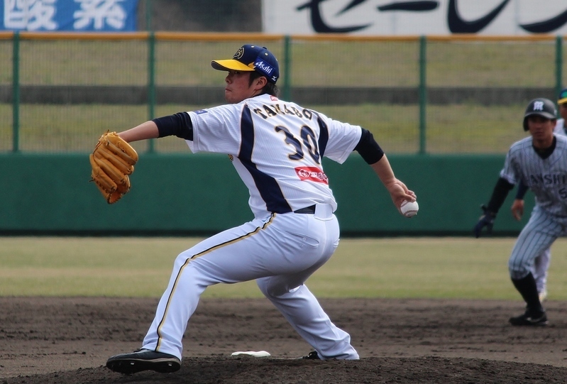 BCリーグ・福井では背番号30をつけていた田面投手。
