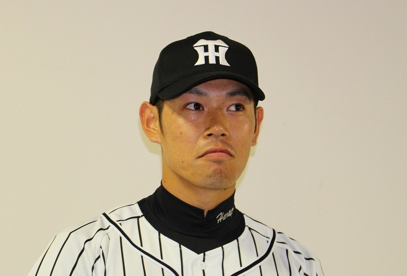 阪神タイガース 原口選手 52番 若手時代 プロ野球 ミズノプロ製 公式戦