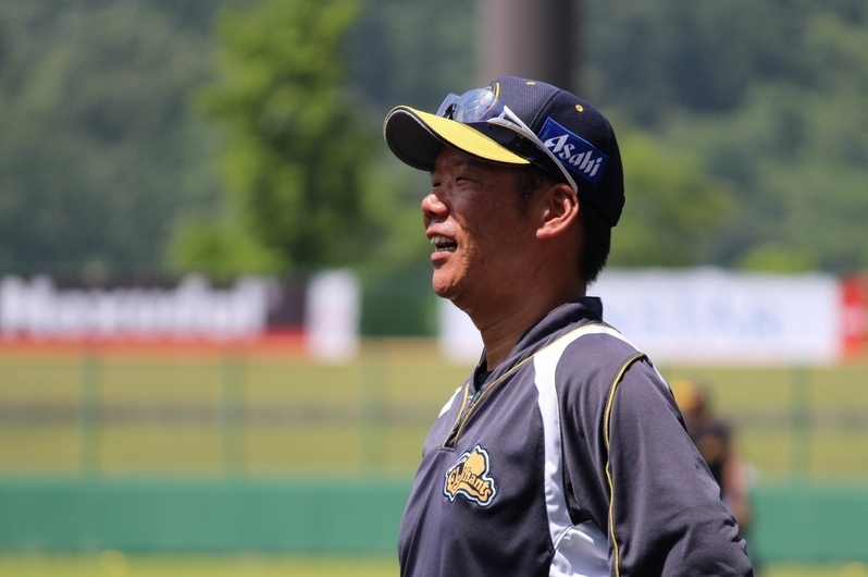 BCリーグ・福井へ派遣中の藤井バッテリーコーチ。