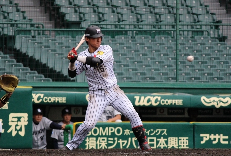 陽川選手は5回に2点タイムリー二塁打！写真は別の打席です。