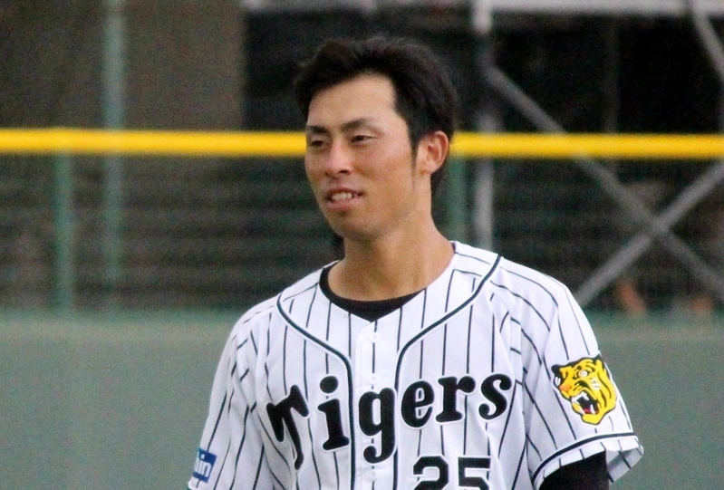 同じく9月21日、江越選手も試合後のランニング。