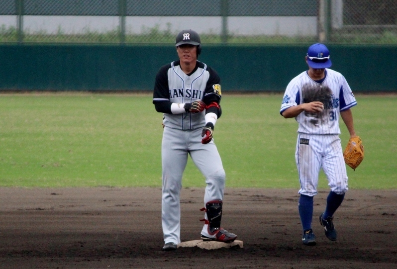 陽川選手は7回に中越え二塁打を放ちました。