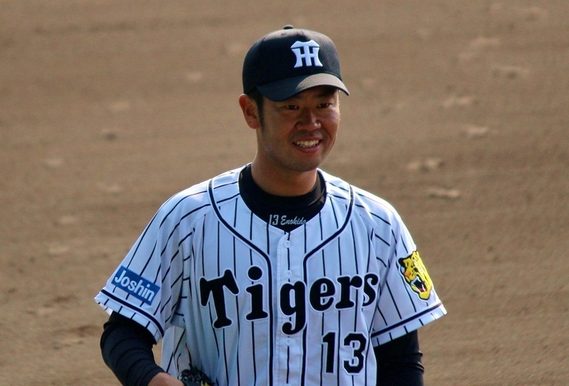 掛布監督から安芸キャンプ前半のMVPと評された榎田投手キャプテン。