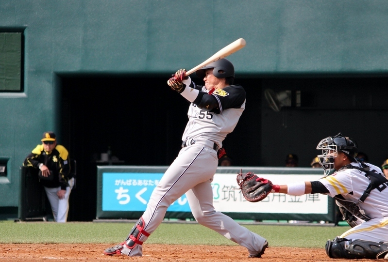 陽川選手、5回の2点タイムリー二塁打。