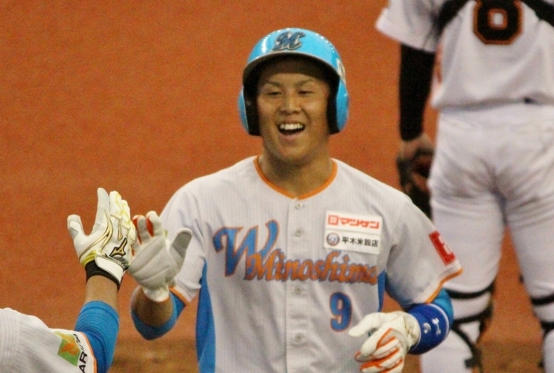2安打1盗塁で、もう万全だとアピールした平井選手。