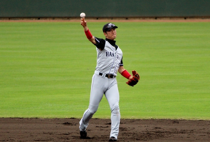 西岡選手は1番セカンドで3回の打席まで出場。
