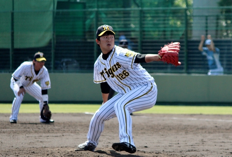 歳内投手はここ2試合続けて三者凡退でピシャリ!