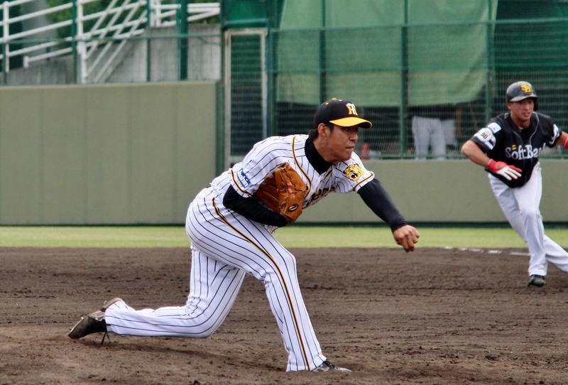 最後は山本投手が江川選手から三振を奪って締めました。