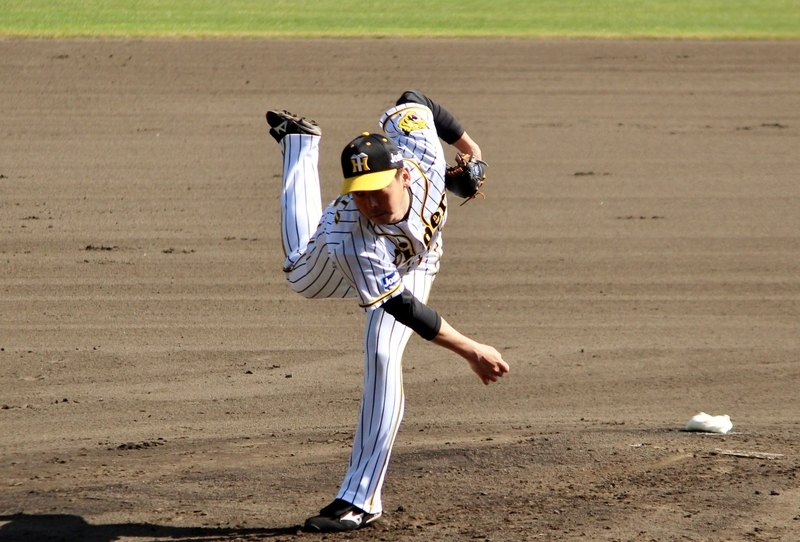 岡本投手。