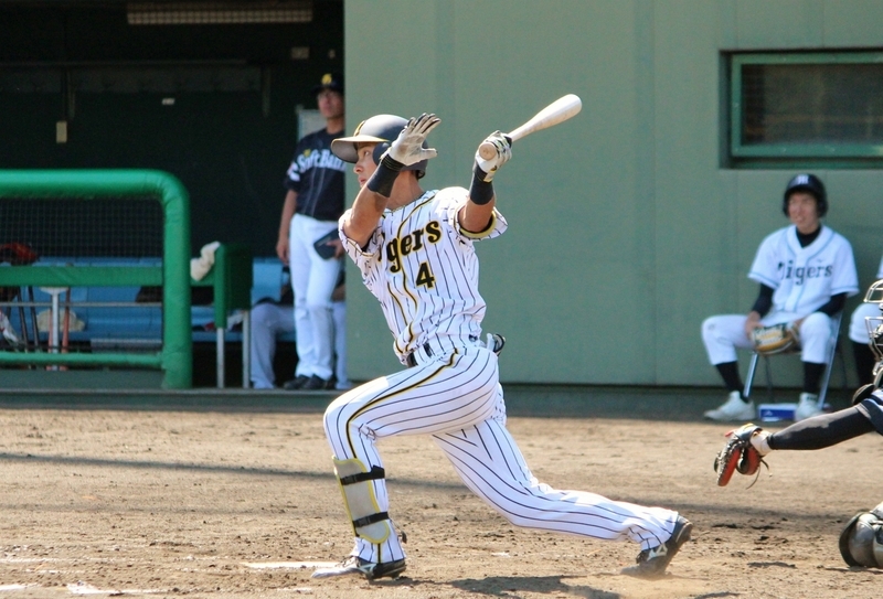 熊谷選手は7回に左越えの二塁打を放ちました。