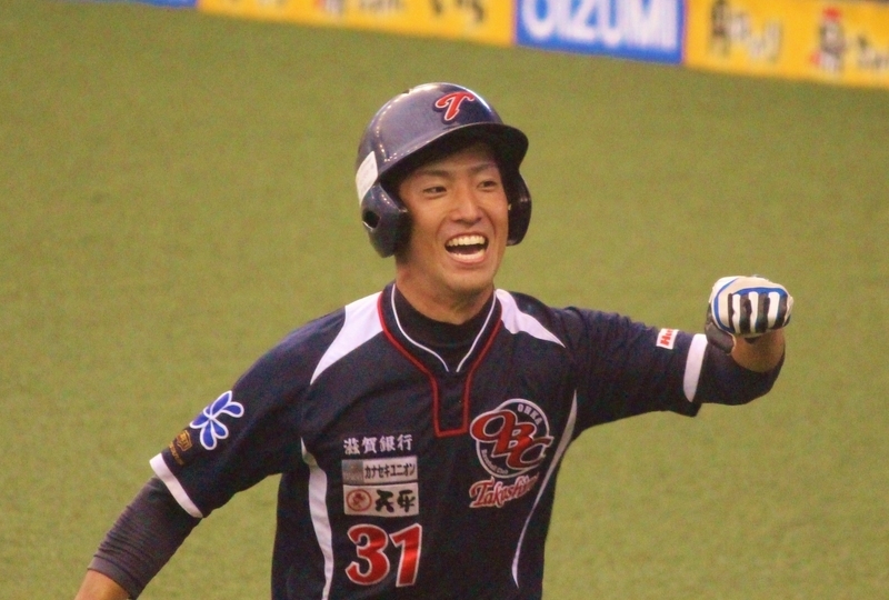 8回、田中選手は橋本辰選手のタイムリーで還りました。