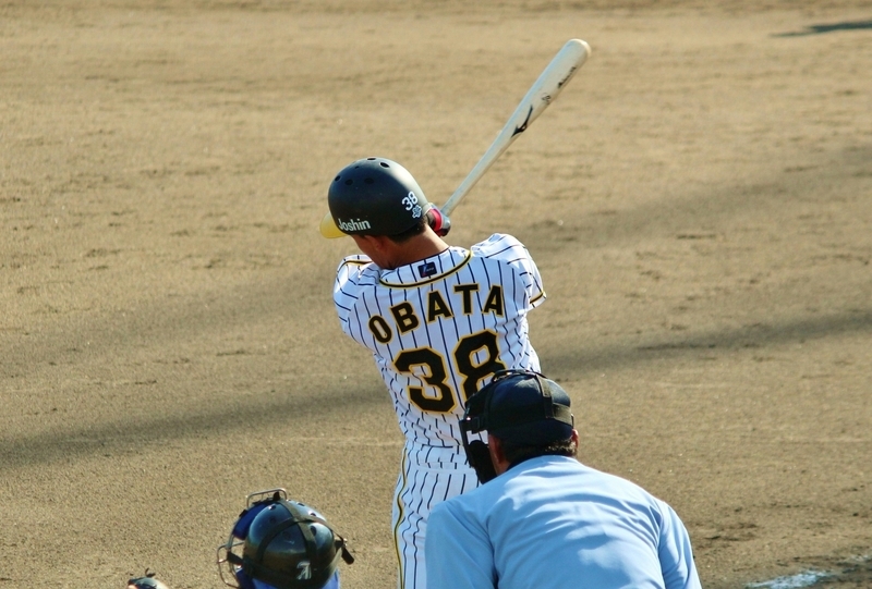 小幡選手は河野投手からの二塁打を含む2安打！