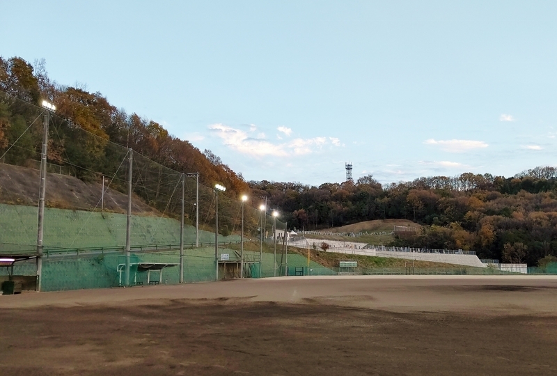 岡山校の会場となる岡山市北区の関西高校第2グラウンド。左翼方向です。