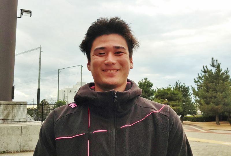 徳島のルーキー・藤谷勇介選手。笑った顔がお兄さん(阪神・藤谷洸介選手)とおんなじです！