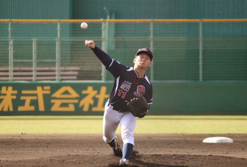 この日先発した堀口大智投手。