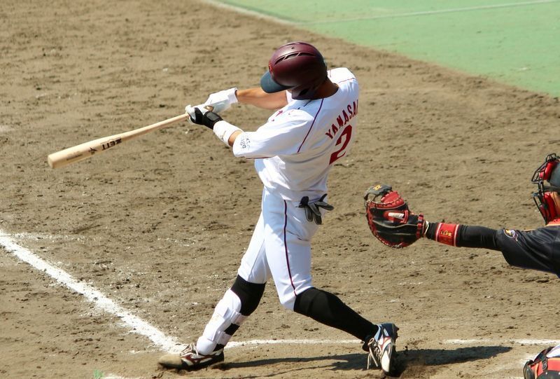 7回に出た山崎壱征選手の2ラン！これが決勝点となりました。