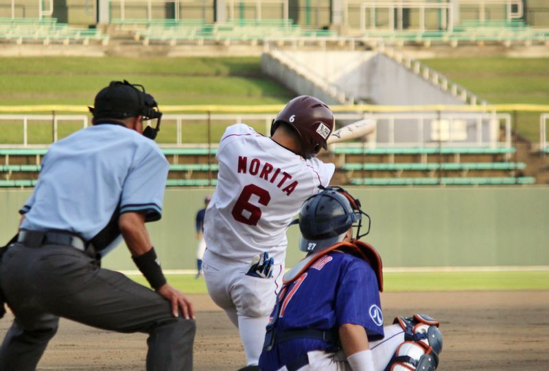 そして2死後に森田選手がタイムリー二塁打！この1点も大きかったですね。