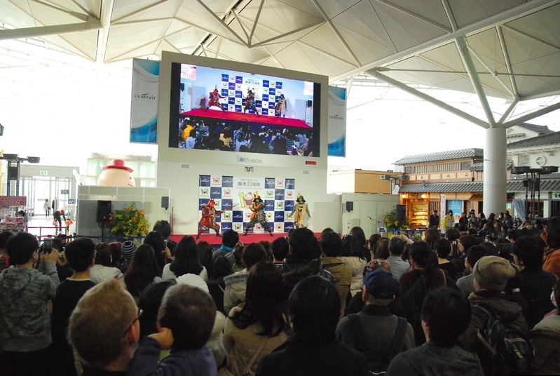 2月に中部国際空港で開催された「第一回全国武将隊大博覧会～宴～」