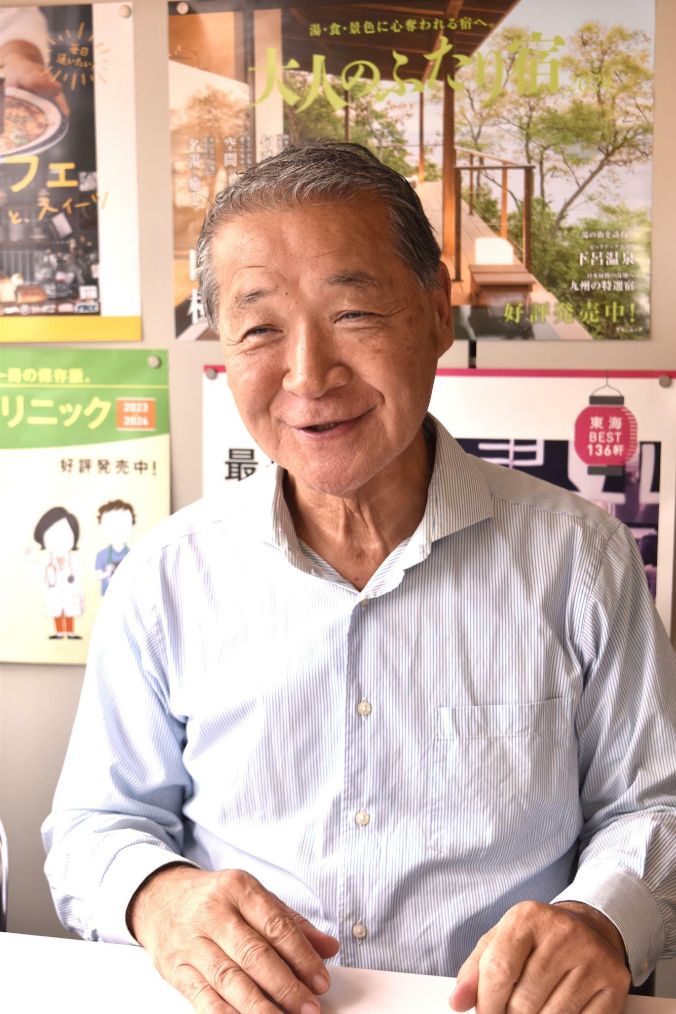 『ケリー』の生みの親でゲイン創業者の藤井英明さん。現在も、街の活性化をテーマとした様々な活動に携わる
