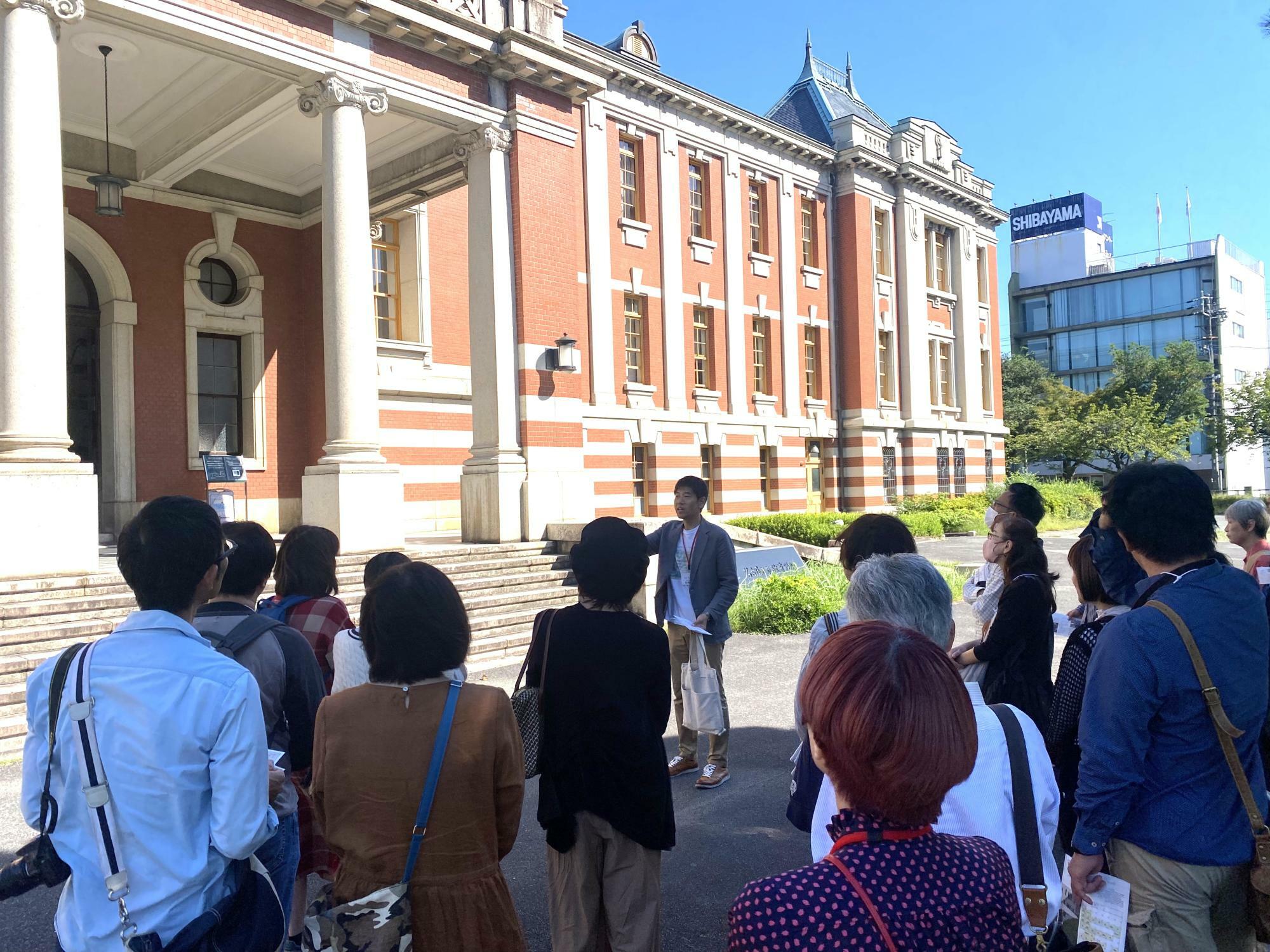 10月12日に今年の博覧会第1弾として開催された名古屋市市政資料館の見学ツアー（写真提供／あいちのたてもの博覧会）