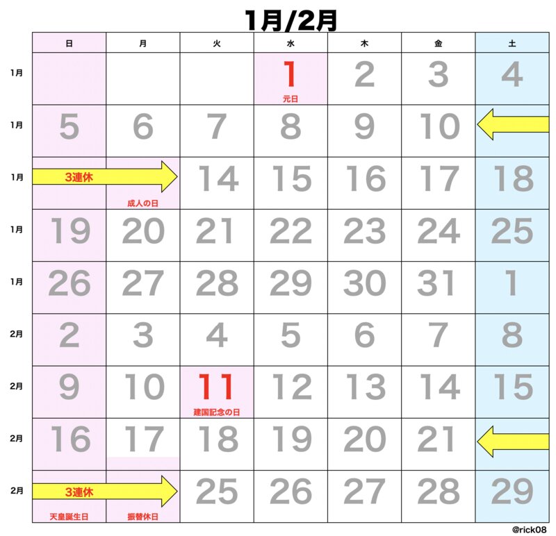 3連休以上が8回も 年の祝日 休日をカレンダーで一覧にしてみました 増澤陸 個人 Yahoo ニュース