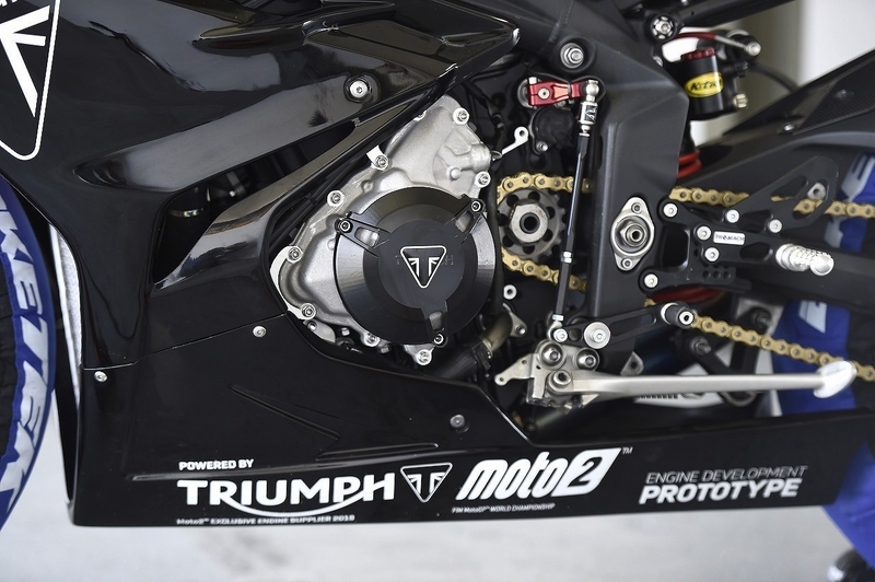 Moto2エンジン開発先行テスト車（撮影/筆者）