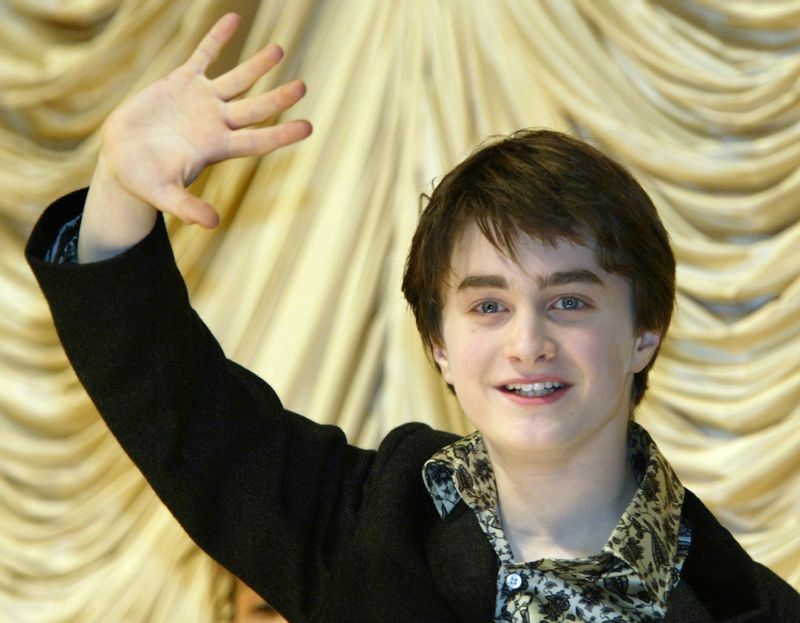 『ハリー・ポッターと秘密の部屋』で来日を果たしたダニエル・ラドクリフ。2002年、13歳のとき。